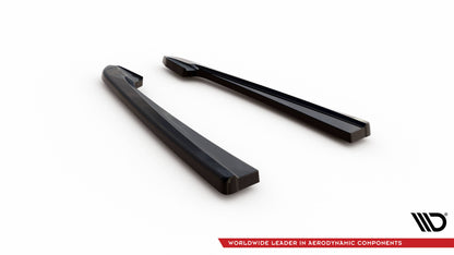 Maxton Heck Ansatz Flaps Diffusor V.2 für Audi RS7 C7 Facelift schwarz Hochglanz