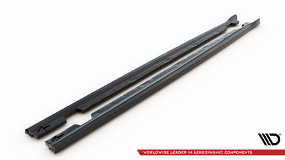 Maxton Seitenschweller Ansatz für Citroen Berlingo Mk3 schwarz Hochglanz