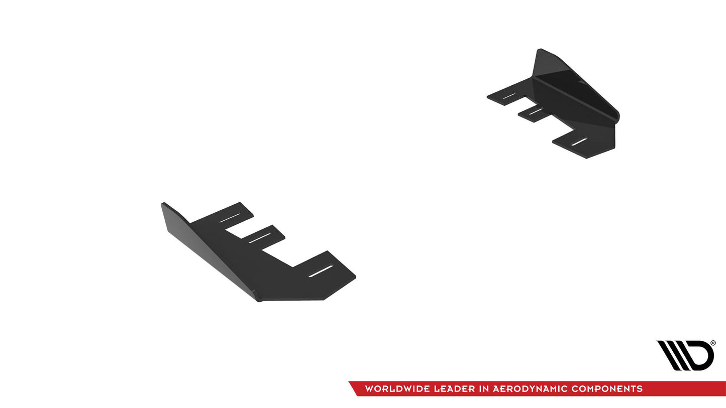 Maxton Hintere Seiten Flaps für BMW 2 Coupe G42 schwarz Hochglanz