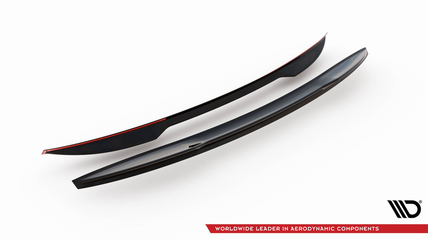 Maxton Spoiler CAP für 3D Audi A8 / A8 S-Line / S8 D5 schwarz Hochglanz