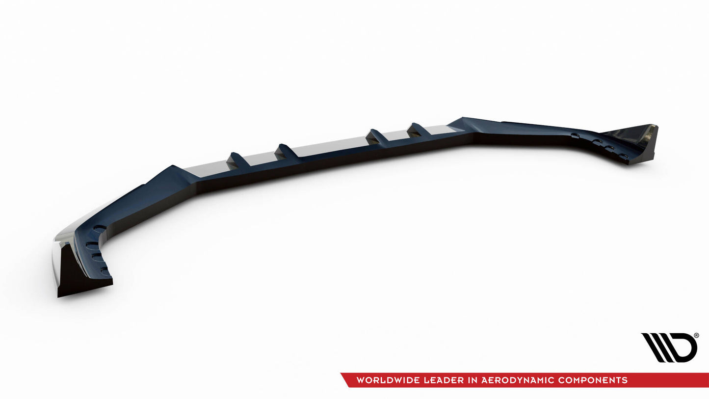 Maxton Front Ansatz V.2 für BMW X5 M F95 Facelift schwarz Hochglanz