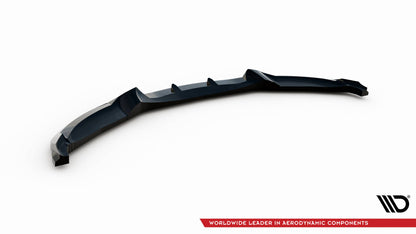 Maxton Front Ansatz V.1 für BMW 1er M-Paket E82 schwarz Hochglanz
