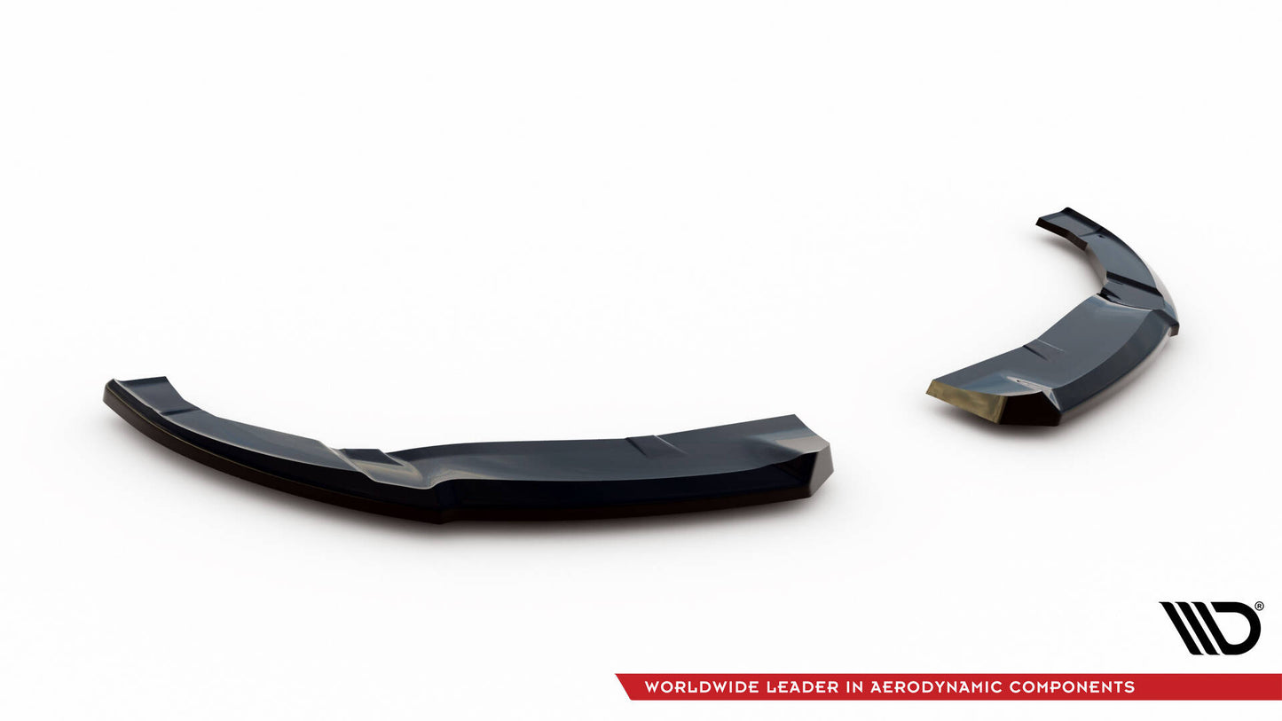 Maxton Heck Ansatz Flaps Diffusor für Honda Civic Hatchback Mk9 schwarz Hochglanz