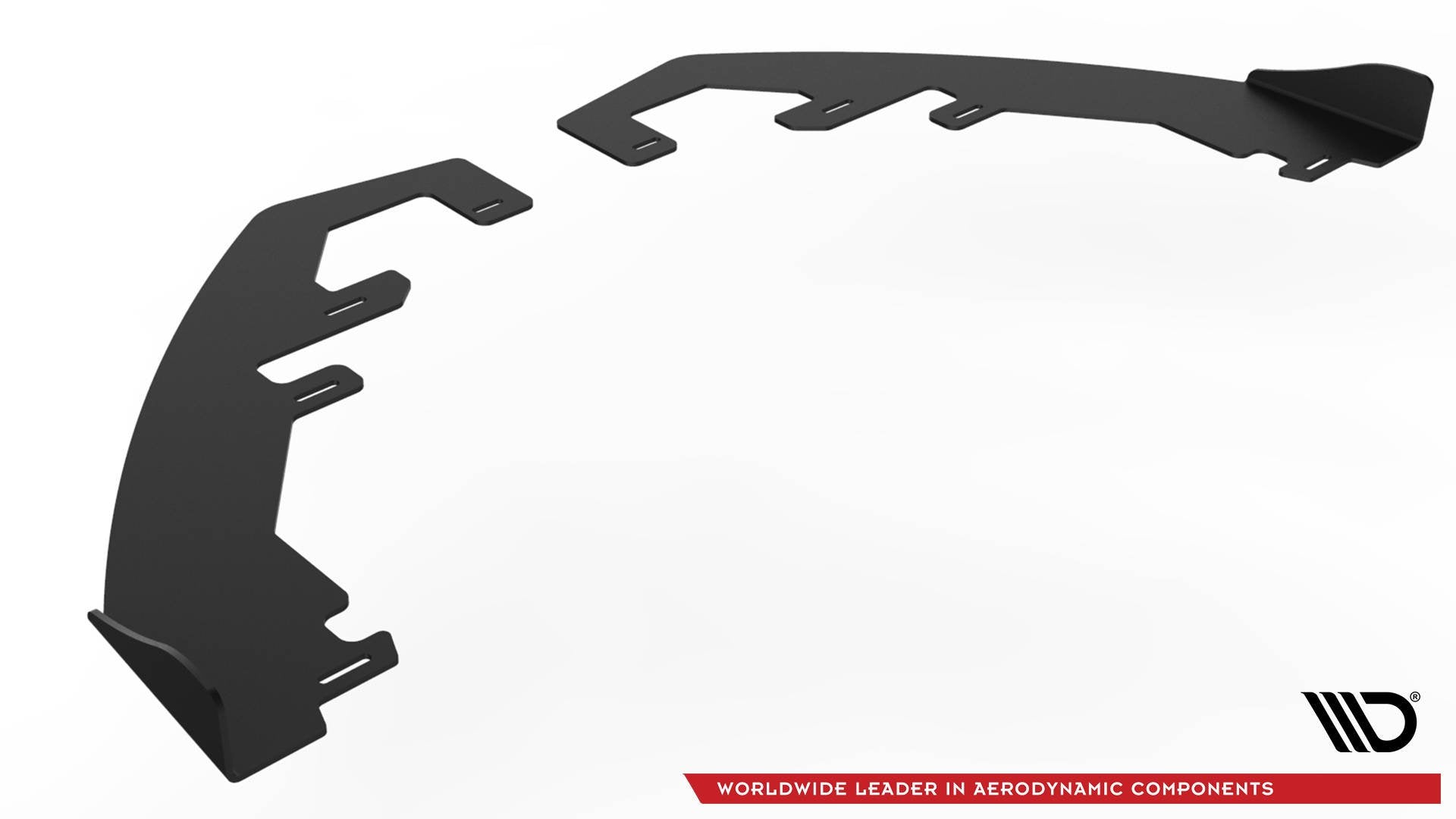 Maxton Robuste Racing Front Ansatz für passend für + Front Stoßstangen Racing Flaps passend für Ford Fiesta Mk8 ST / ST-Li...