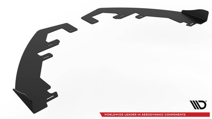 Maxton Robuste Racing Front Ansatz für passend für + Front Stoßstangen Racing Flaps passend für Ford Fiesta Mk8 ST / ST-Li...