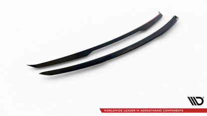 Maxton Spoiler CAP für Land Rover Range Rover Sport SVR Mk2 schwarz Hochglanz