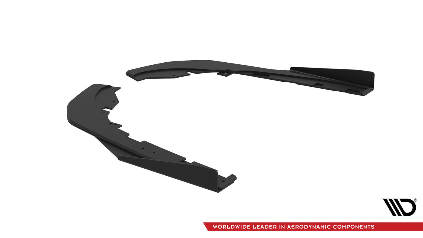 Maxton Street Pro Heck Ansatz Flaps Diffusor +Flaps für Kia Stinger GT / GT-Line  Mk1 schwarz Hochglanz