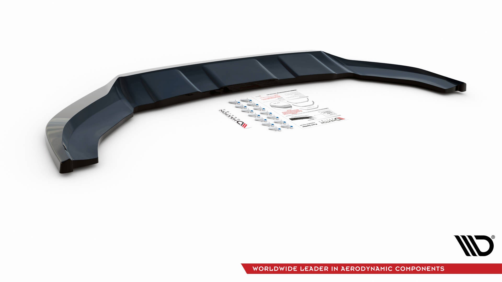 Maxton Front Ansatz V.2 für Audi Q3 Sport 8U Facelift schwarz Hochglanz