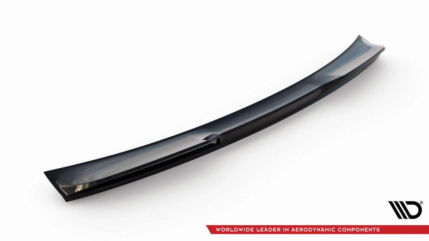 Maxton Niedriger Spoiler CAP für 3D Audi RSQ8 / SQ8 / Q8 S-Line Mk1 schwarz Hochglanz