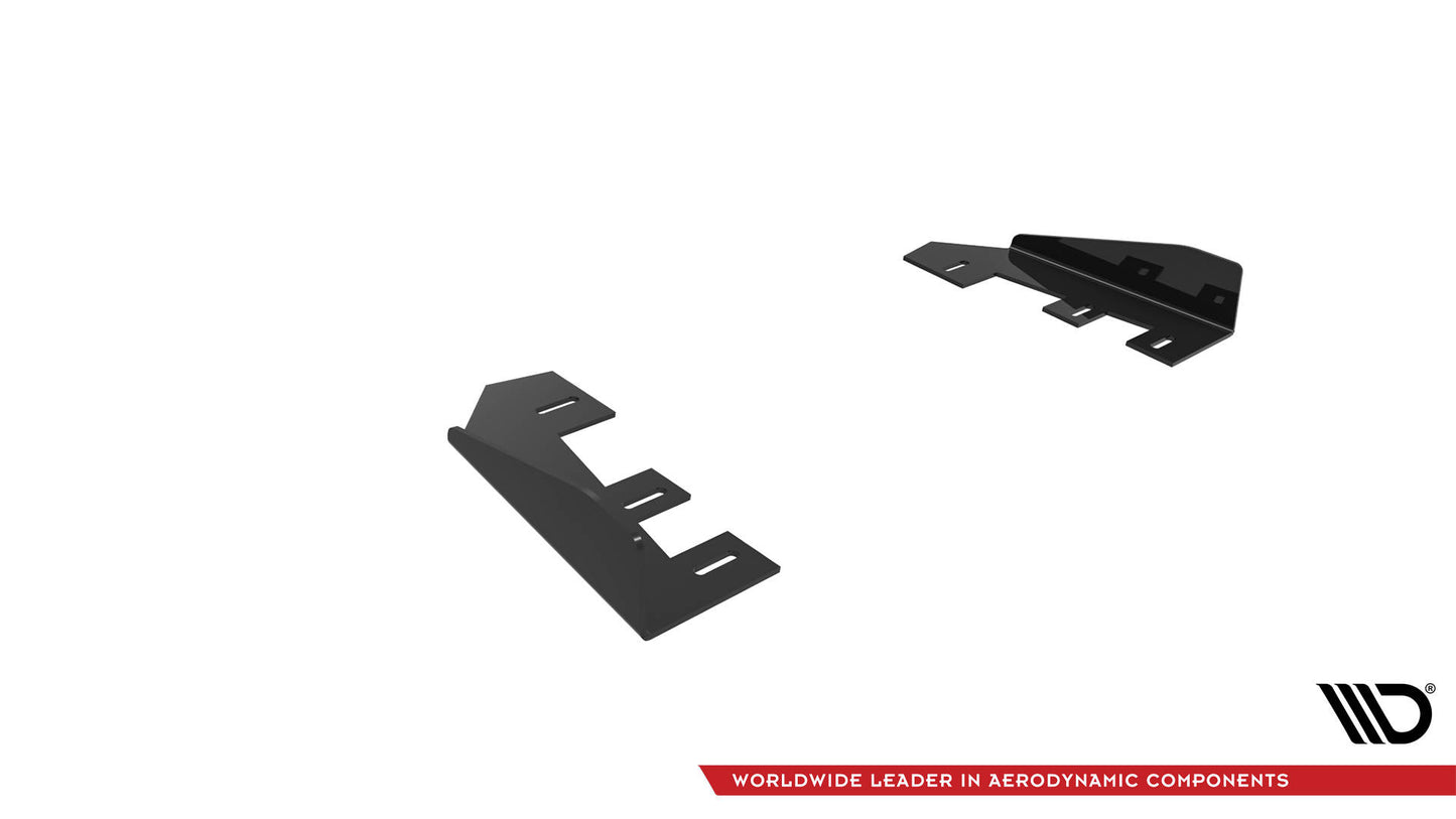 Maxton Hintere Seiten Flaps für BMW 2 Coupe G42 schwarz Hochglanz