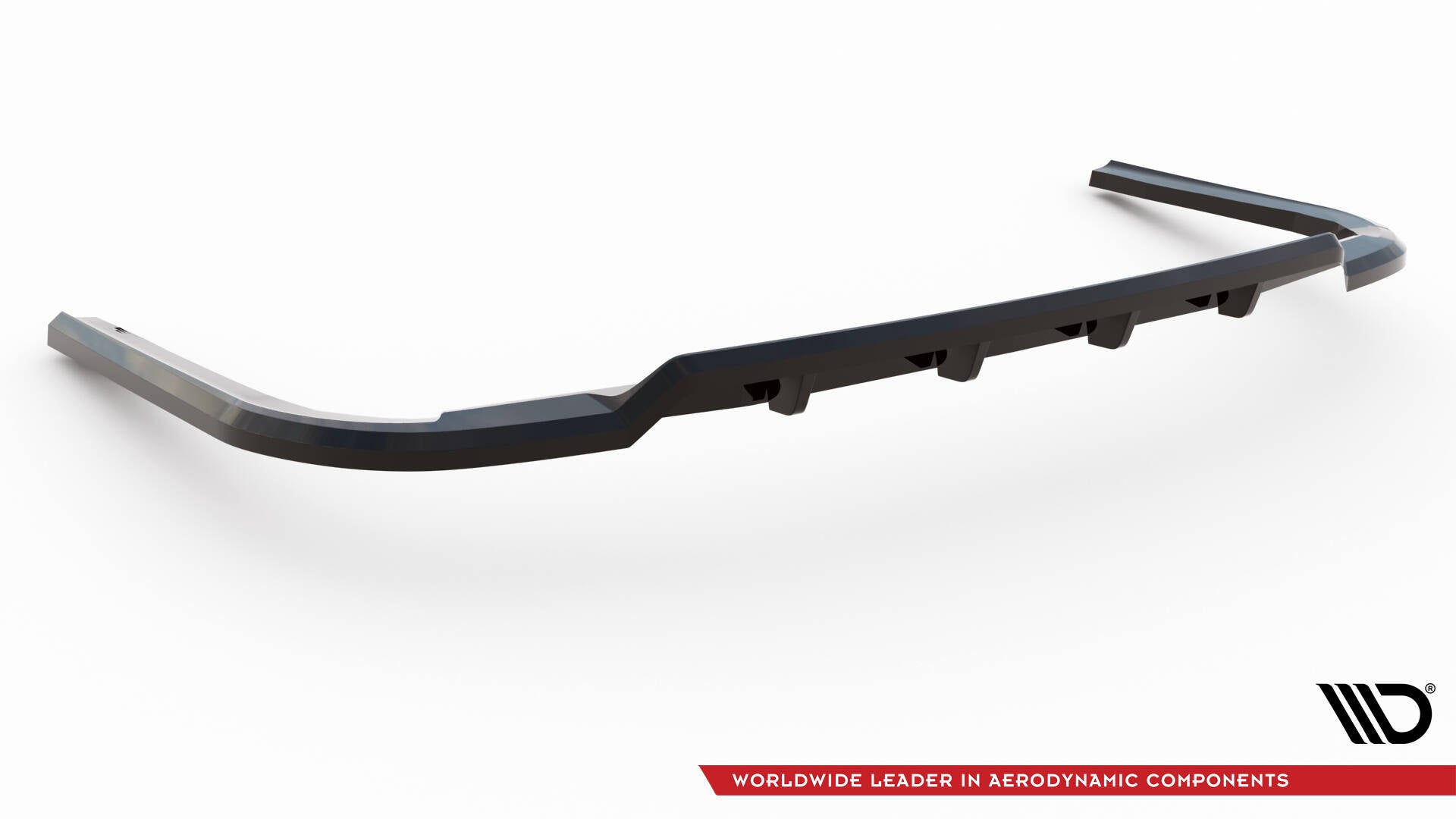 Maxton Mittlerer Diffusor Heck Ansatz DTM Look für Citroen Jumpy L3 Mk3 schwarz Hochglanz