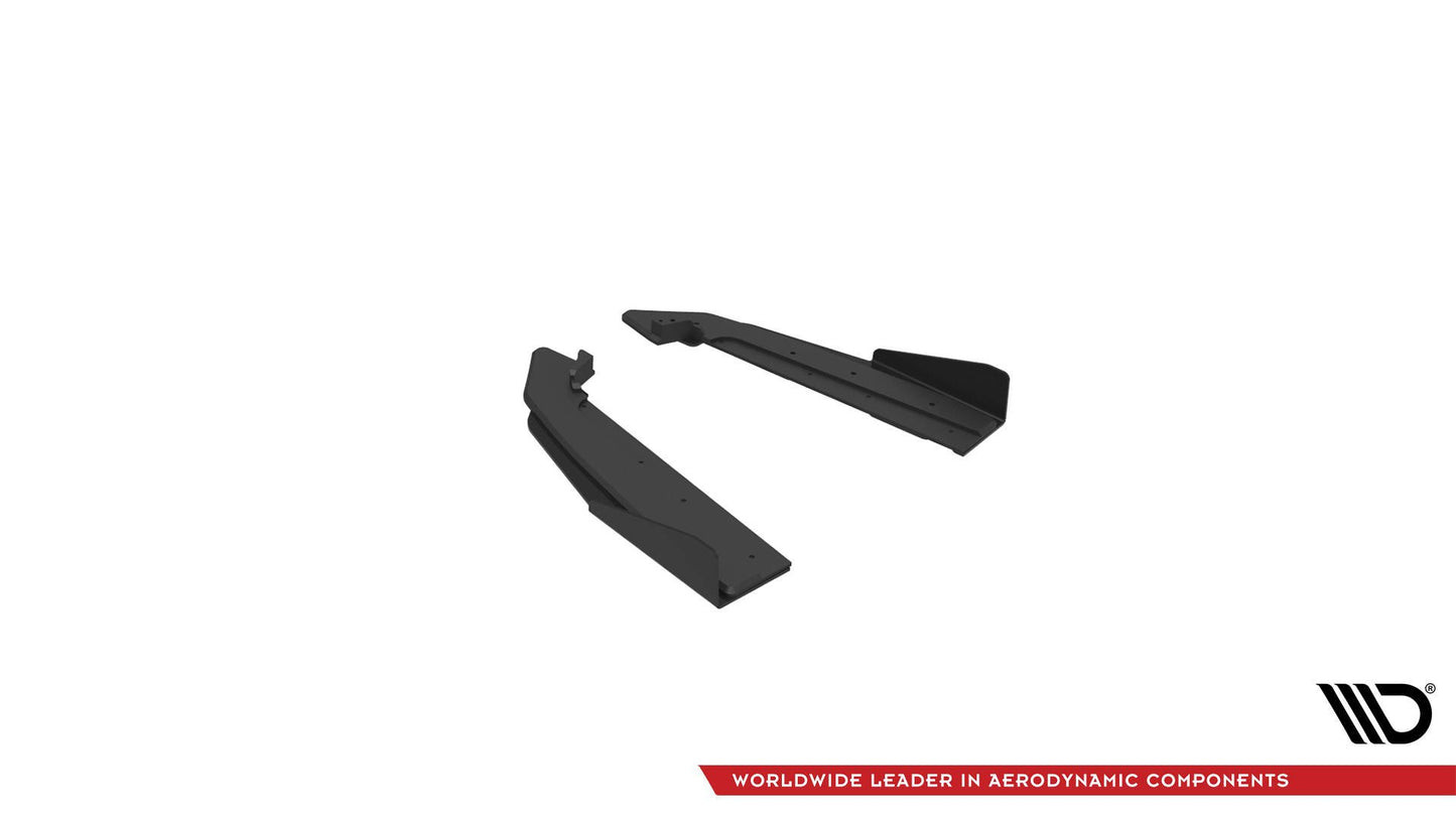 Maxton Street Pro Heck Ansatz Flaps Diffusor V.1 +Flaps für Ford Mustang GT Mk6 Facelift schwarz Hochglanz