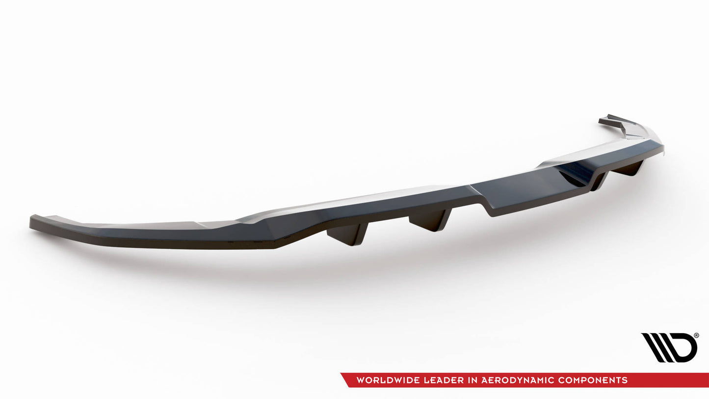 Maxton Mittlerer Diffusor Heck Ansatz DTM Look für Kia EV6 GT-Line Mk1 schwarz Hochglanz