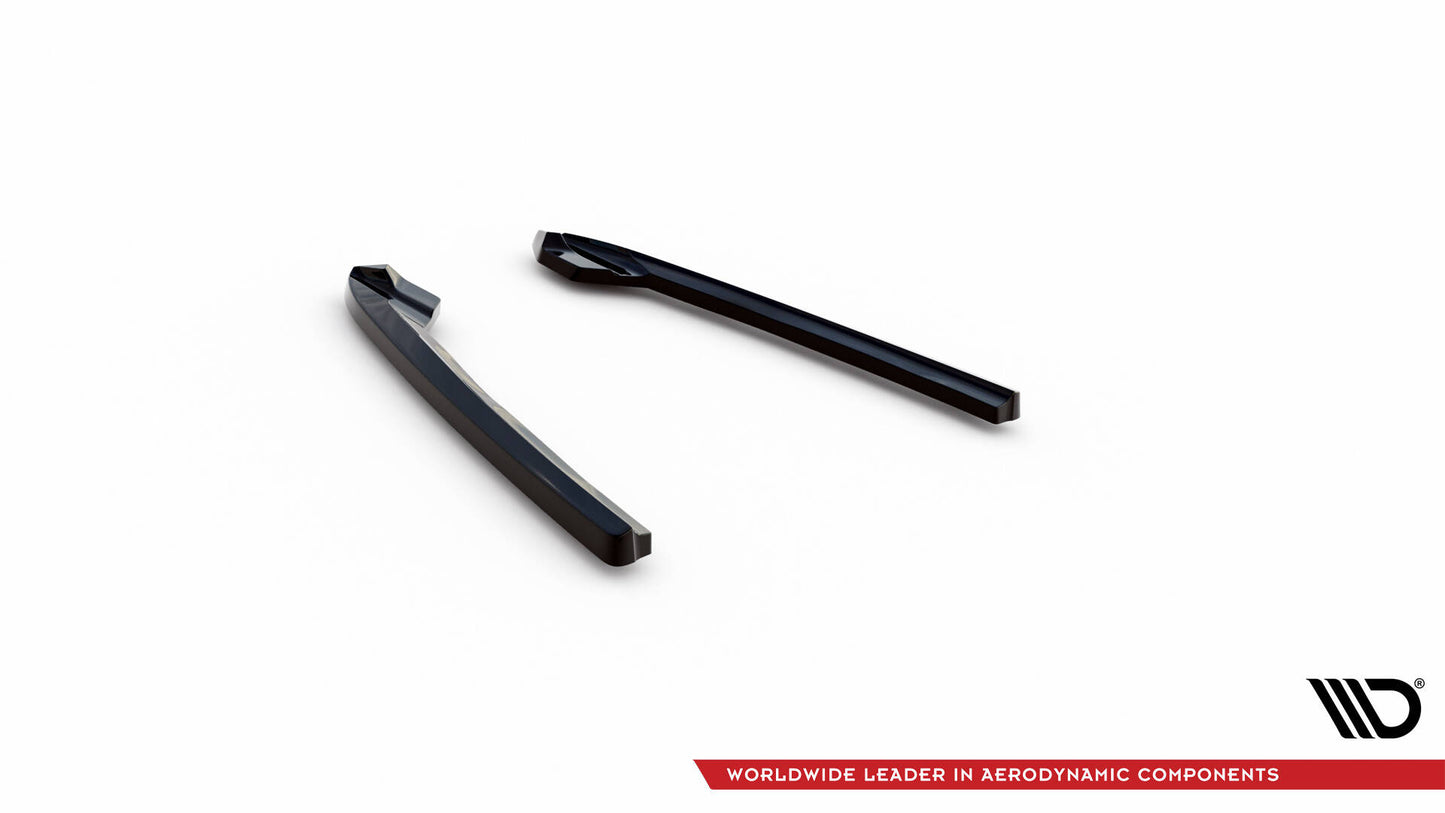 Maxton Heck Ansatz Flaps Diffusor V.3 für  Audi A6 Avant C7 schwarz Hochglanz