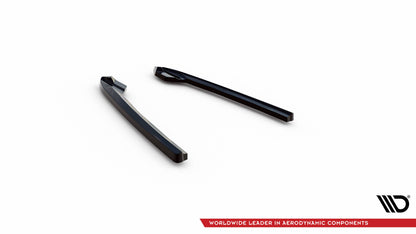 Maxton Heck Ansatz Flaps Diffusor V.3 für  Audi A6 Avant C7 schwarz Hochglanz