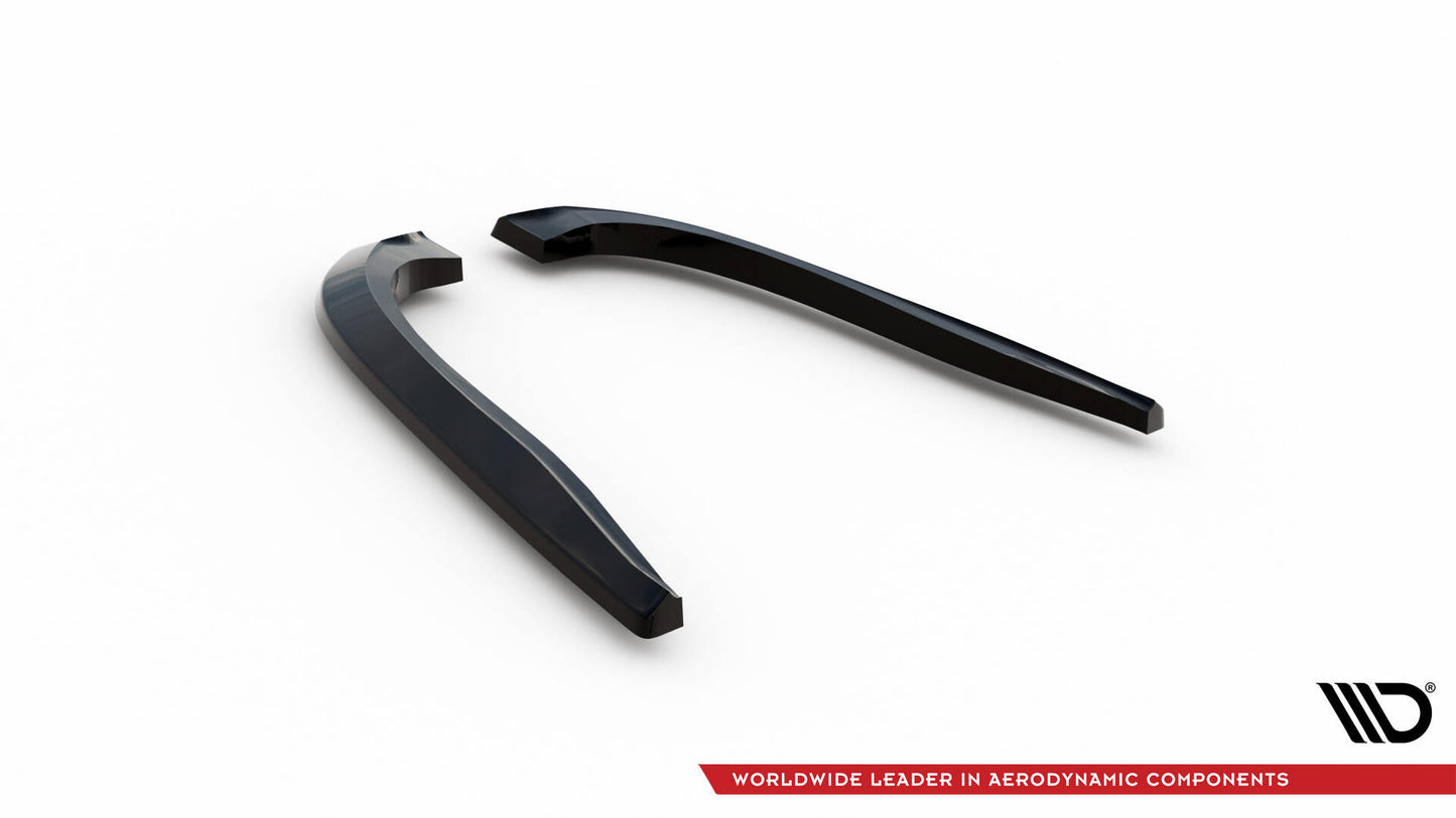 Maxton Heck Ansatz Flaps Diffusor V.2 für Infiniti Q50 S Mk1 schwarz Hochglanz