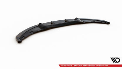Maxton Front Ansatz V.3 für BMW 1er E81 Facelift schwarz Hochglanz