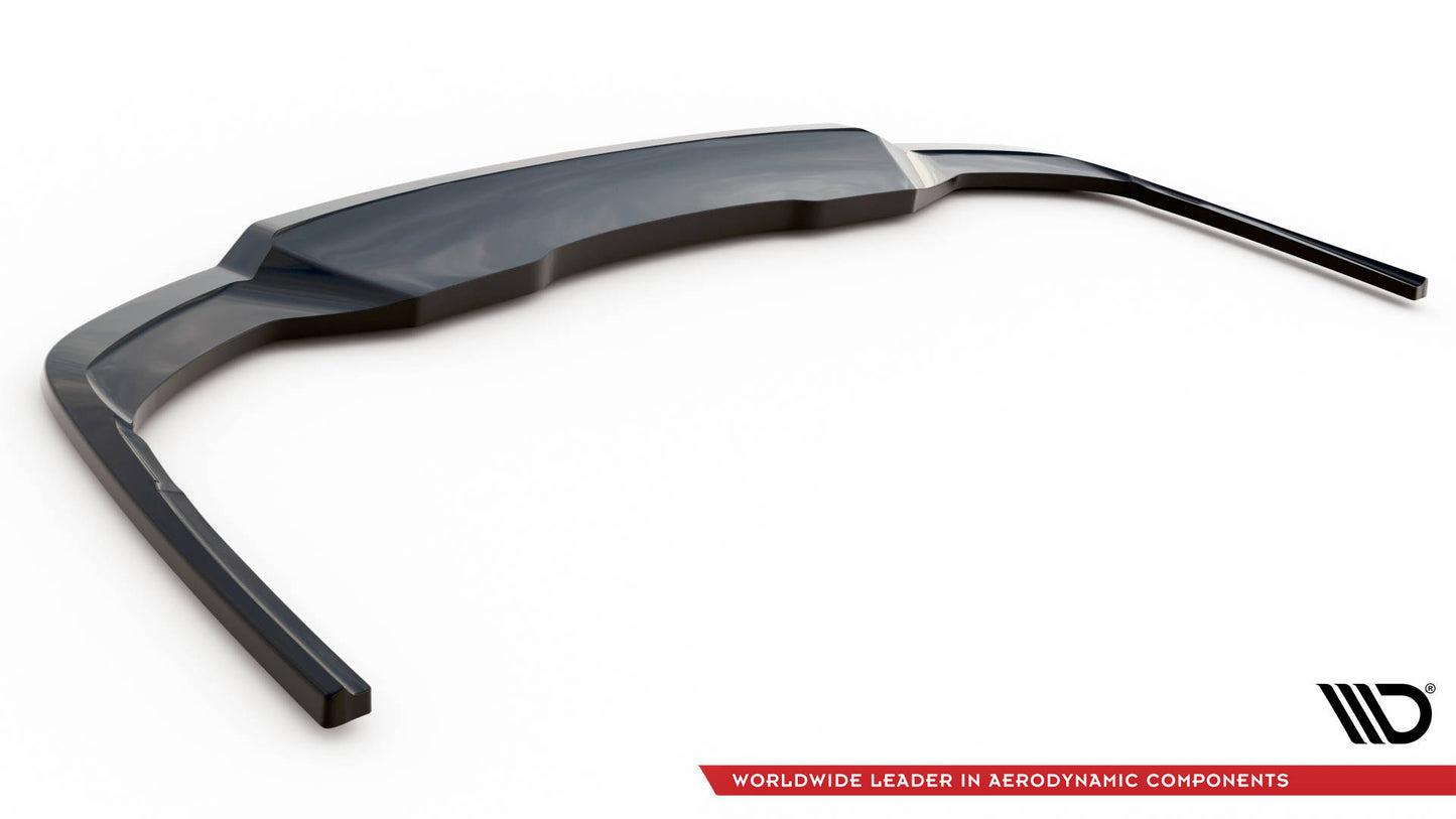 Maxton Mittlerer Diffusor Heck Ansatz DTM Look für V.1 Audi A4 S-Line B9 Facelift schwarz Hochglanz