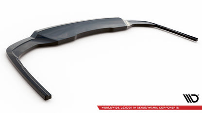 Maxton Mittlerer Diffusor Heck Ansatz DTM Look für V.1 Audi A4 S-Line B9 Facelift schwarz Hochglanz