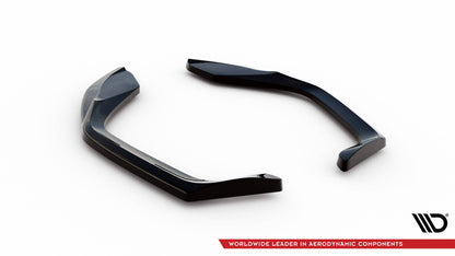 Maxton Heck Ansatz Flaps Diffusor V.1 für Cupra Leon Hatchback Mk1 schwarz Hochglanz