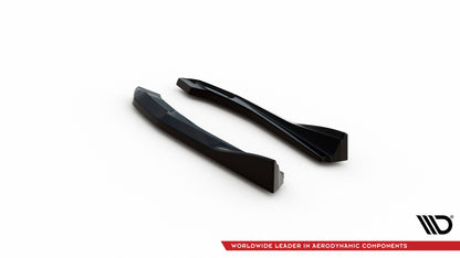Maxton Heck Ansatz Flaps Diffusor V.2 für BMW M440i Gran Coupe G26 schwarz Hochglanz