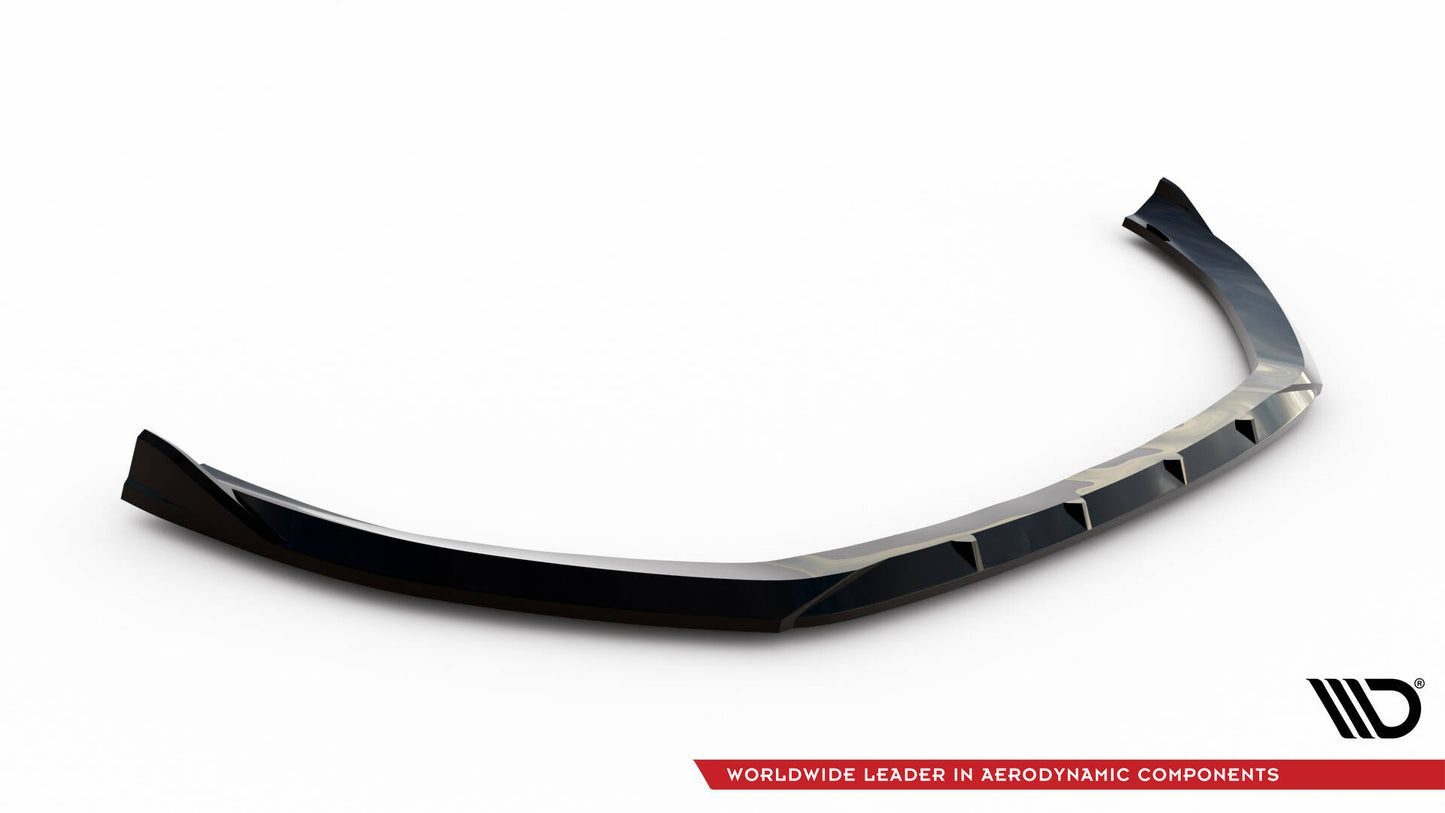 Maxton Front Ansatz V.1 für Audi A3 Limousine 8V schwarz Hochglanz