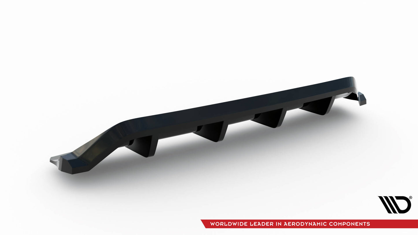 Maxton Mittlerer Diffusor Heck Ansatz DTM Look für Chrysler 300 Mk2 schwarz Hochglanz