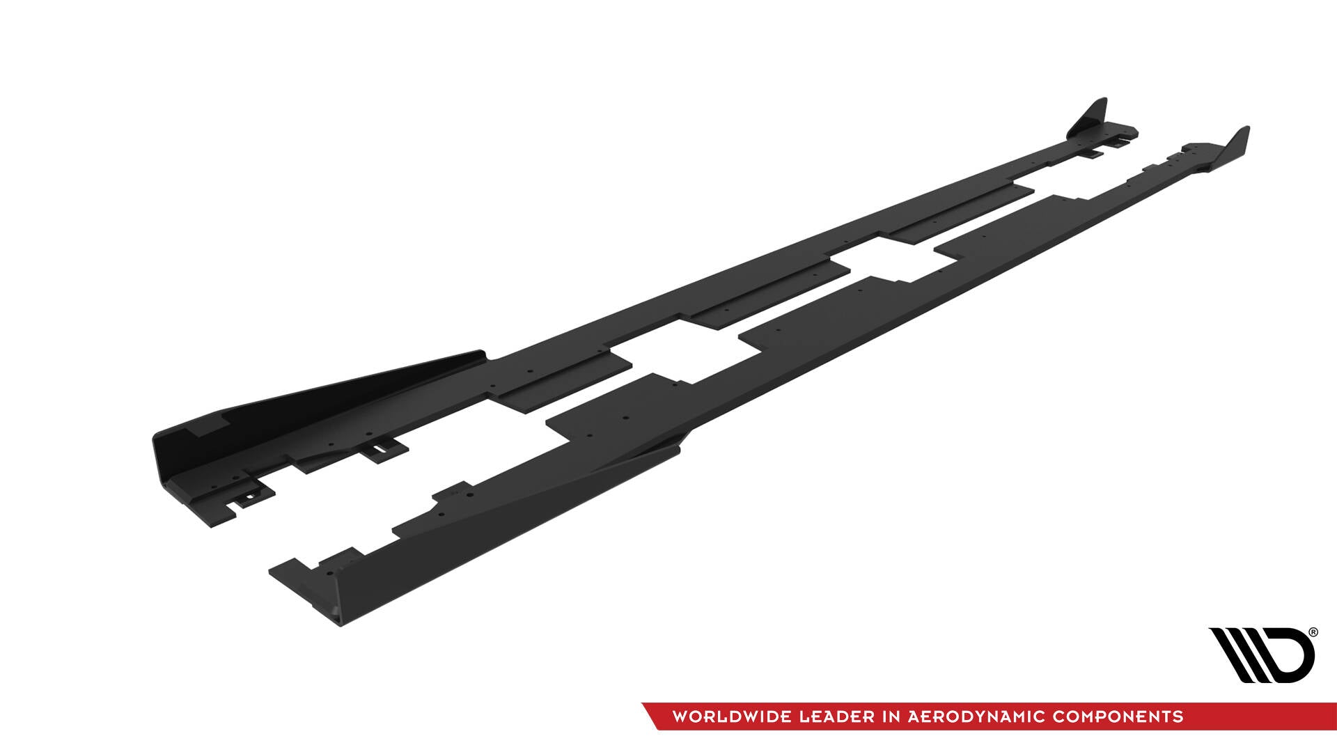 Maxton Street Pro Seitenschweller Ansatz für + Flaps Honda Civic Mk10 schwarz Hochglanz