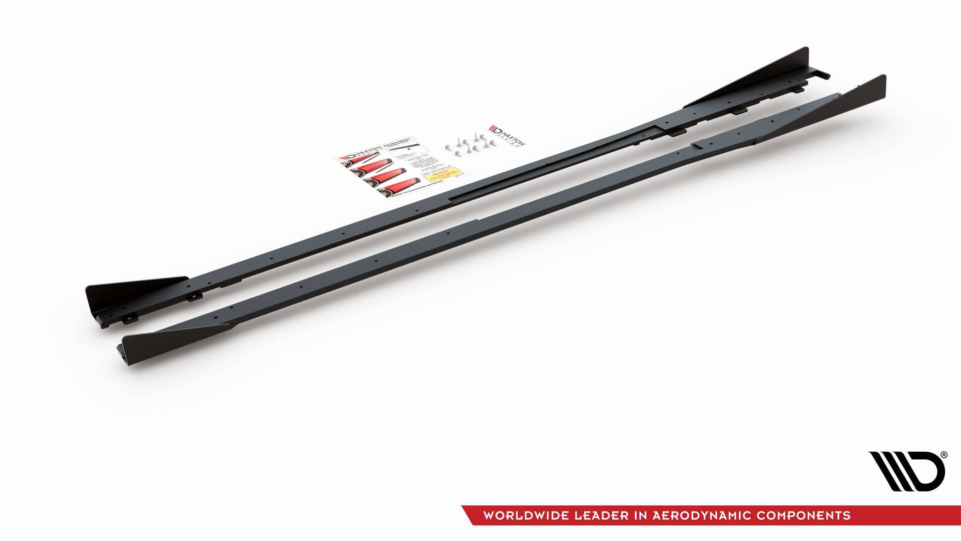 Maxton Robuste Racing Seitenschweller Ansatz für für + Flaps Toyota GR Yaris Mk4  schwarz Hochglanz