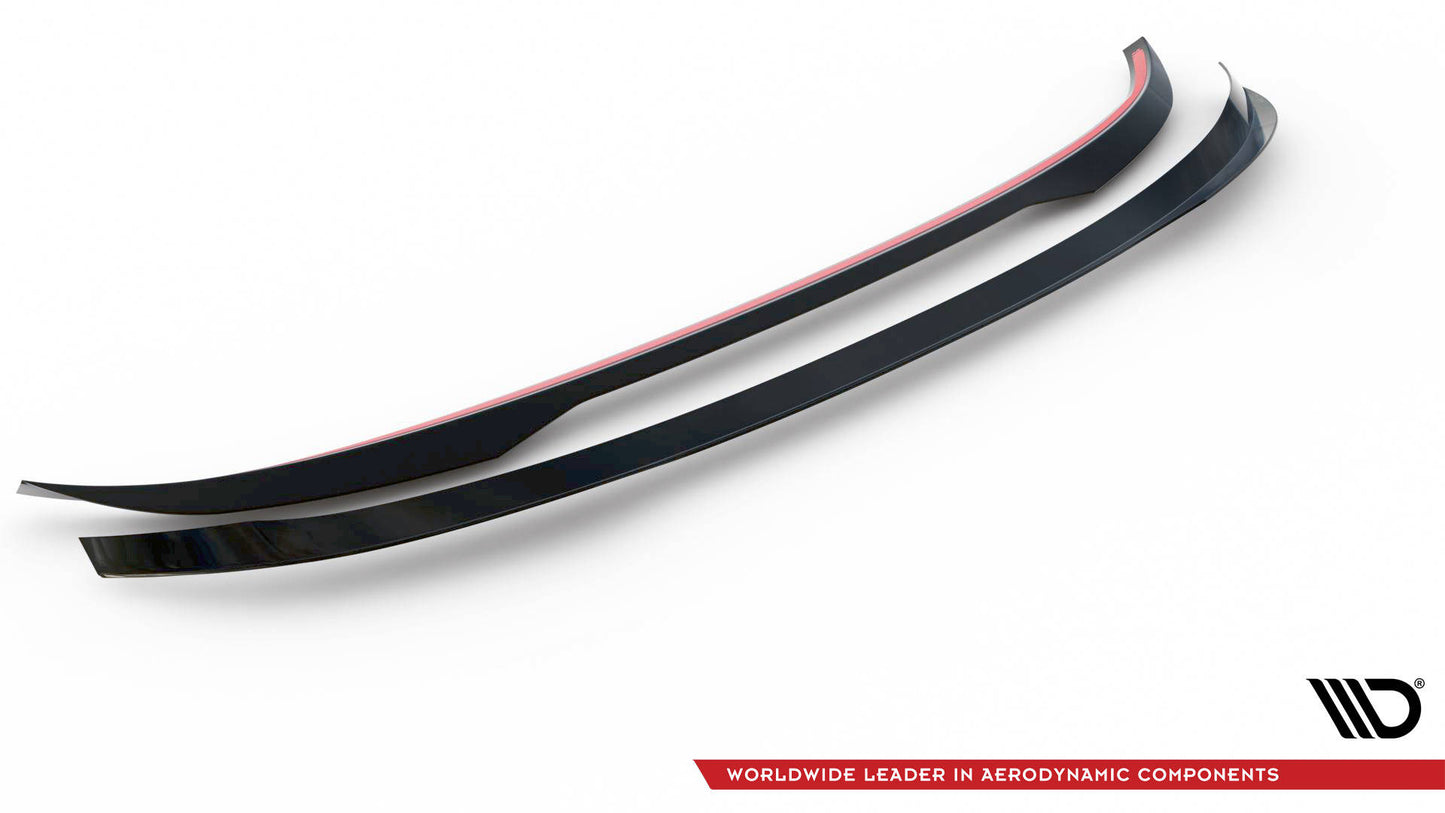 Maxton Niedriger Spoiler CAP für Honda Civic Type-R Mk 11 schwarz Hochglanz