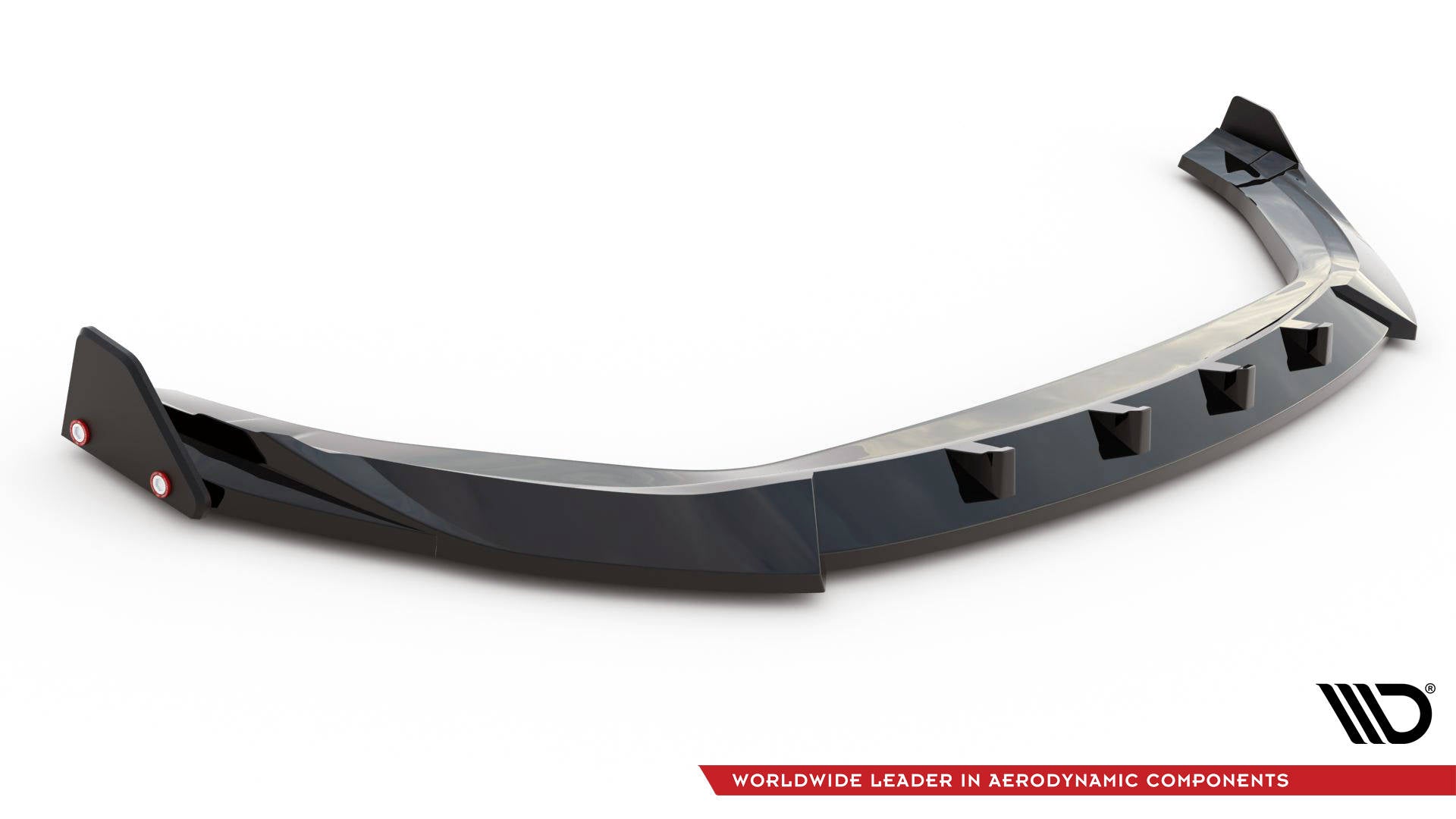 Maxton Front Ansatz V.2 +Flaps für Hyundai Kona N Mk1