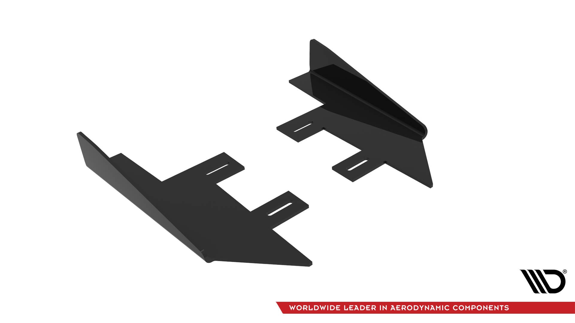 Maxton Hintere Seiten Flaps für Honda Civic Mk10 schwarz Hochglanz