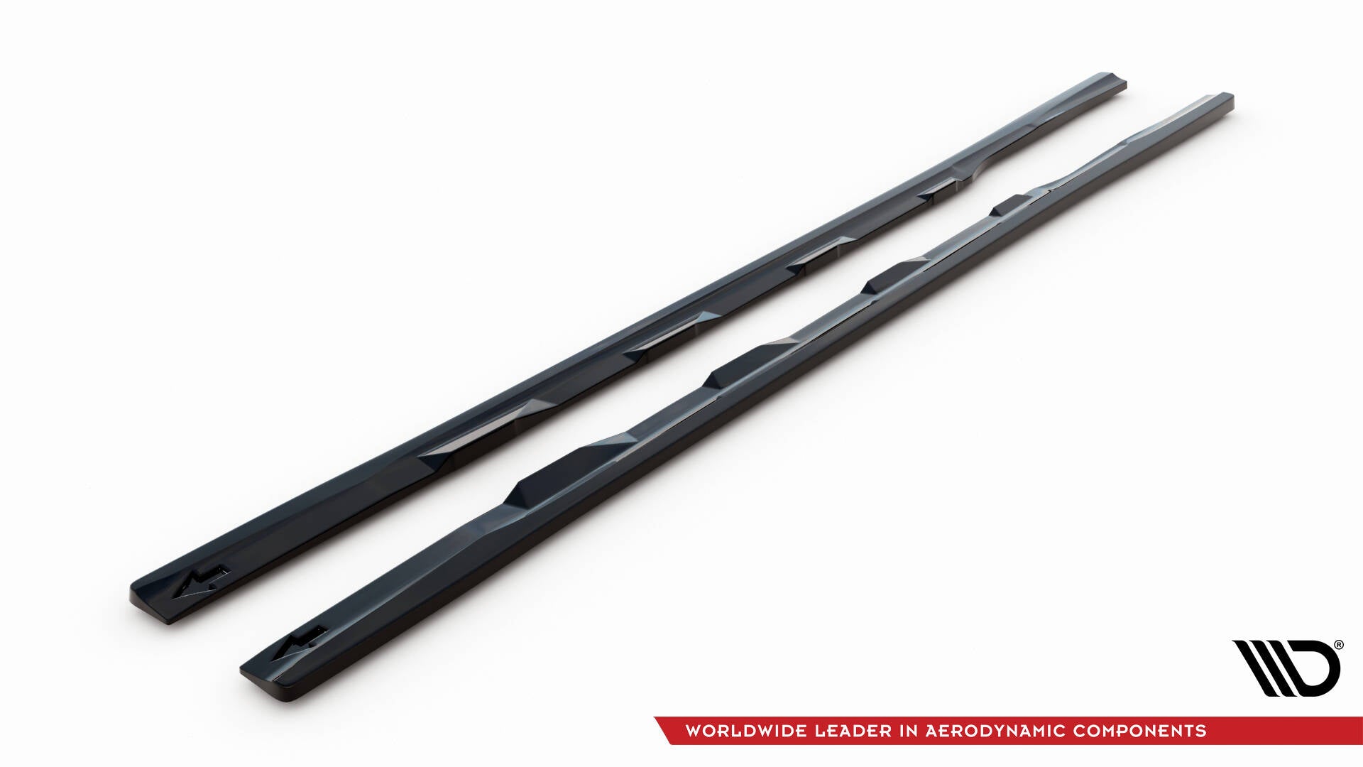 Maxton Seitenschweller Ansatz für V.2 für Audi A7 S-Line C7 schwarz Hochglanz