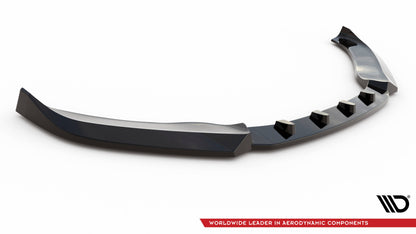 Maxton Front Ansatz V.2 für Audi TT S / S-Line 8S schwarz Hochglanz