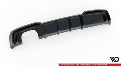 Maxton Diffusor Heck Ansatz für Audi A3 S-Line Sportback 8V Facelift (Version mit Doppelauspuff auf einer Seite)