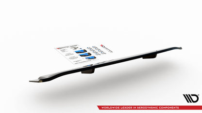 Maxton Mittlerer Diffusor Heck Ansatz DTM Look für Audi SQ8 Mk1 schwarz Hochglanz