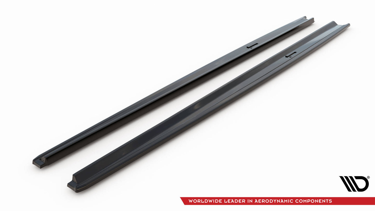 Maxton Seitenschweller Ansatz für Jaguar XE R-Dynamic X760 Facelift schwarz Hochglanz