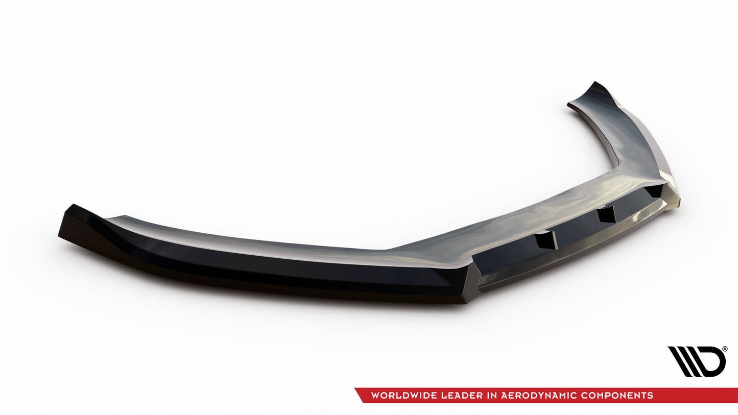 Maxton Front Ansatz V.3 für Audi S5 / A5 S-Line Coupe / Sportback 8T Facelift schwarz Hochglanz