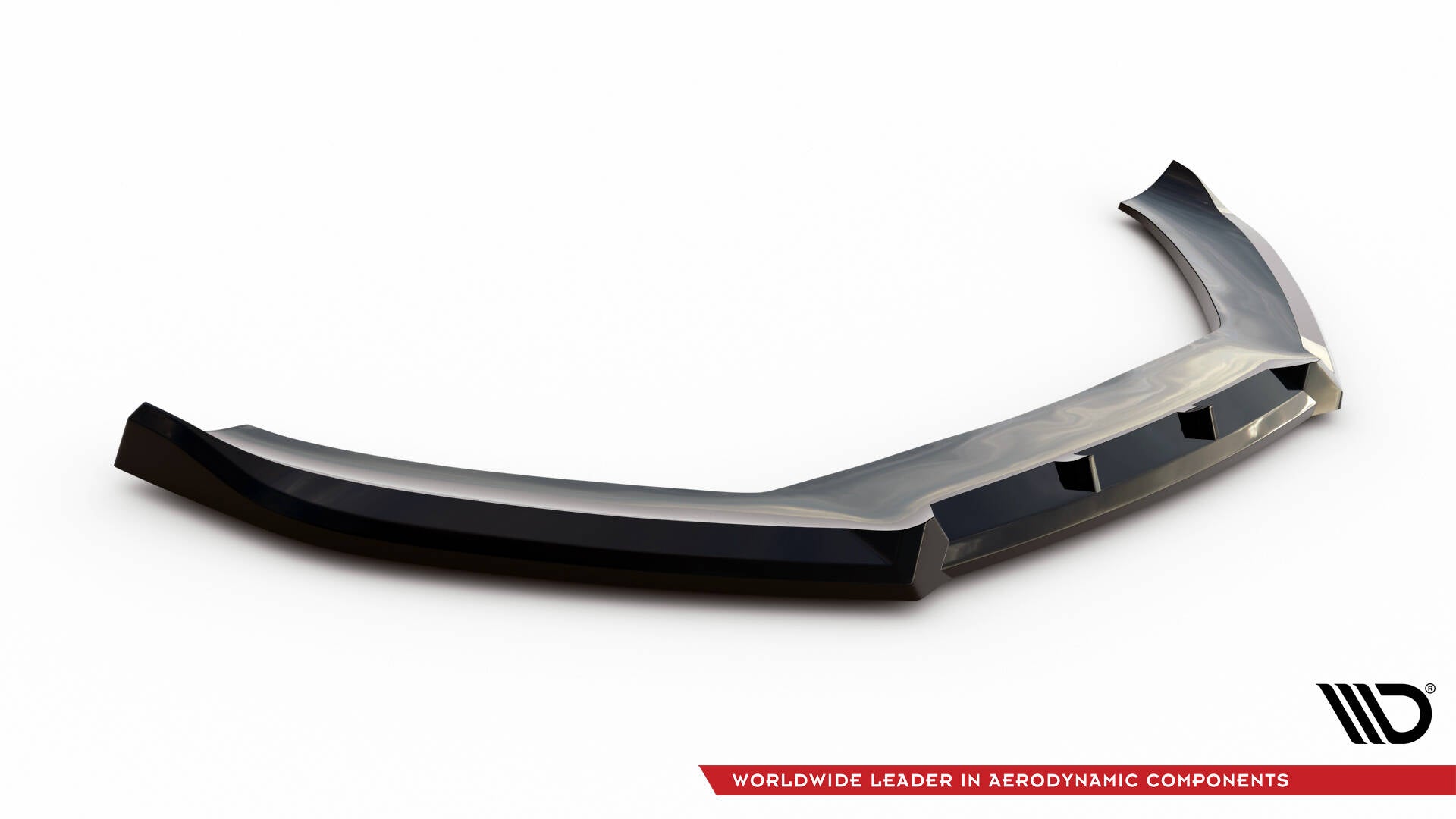Maxton Front Ansatz V.3 für Audi S5 / A5 S-Line Coupe / Sportback 8T Facelift schwarz Hochglanz