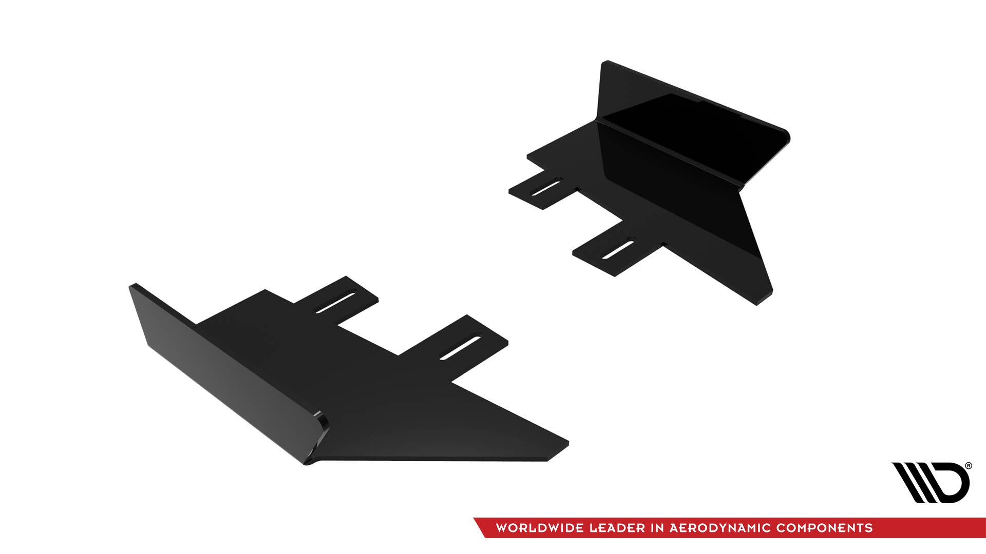 Maxton Hintere Seiten Flaps für Audi S5 / A5 S-Line Coupe / Cabriolet 8T schwarz Hochglanz