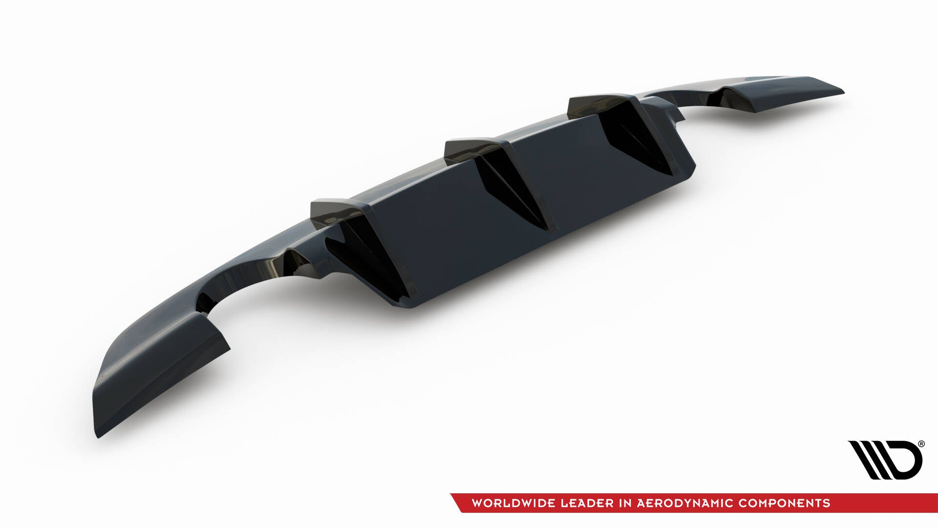 Maxton Diffusor Heck Ansatz für Jaguar XE R-Dynamic X760 Facelift schwarz Hochglanz
