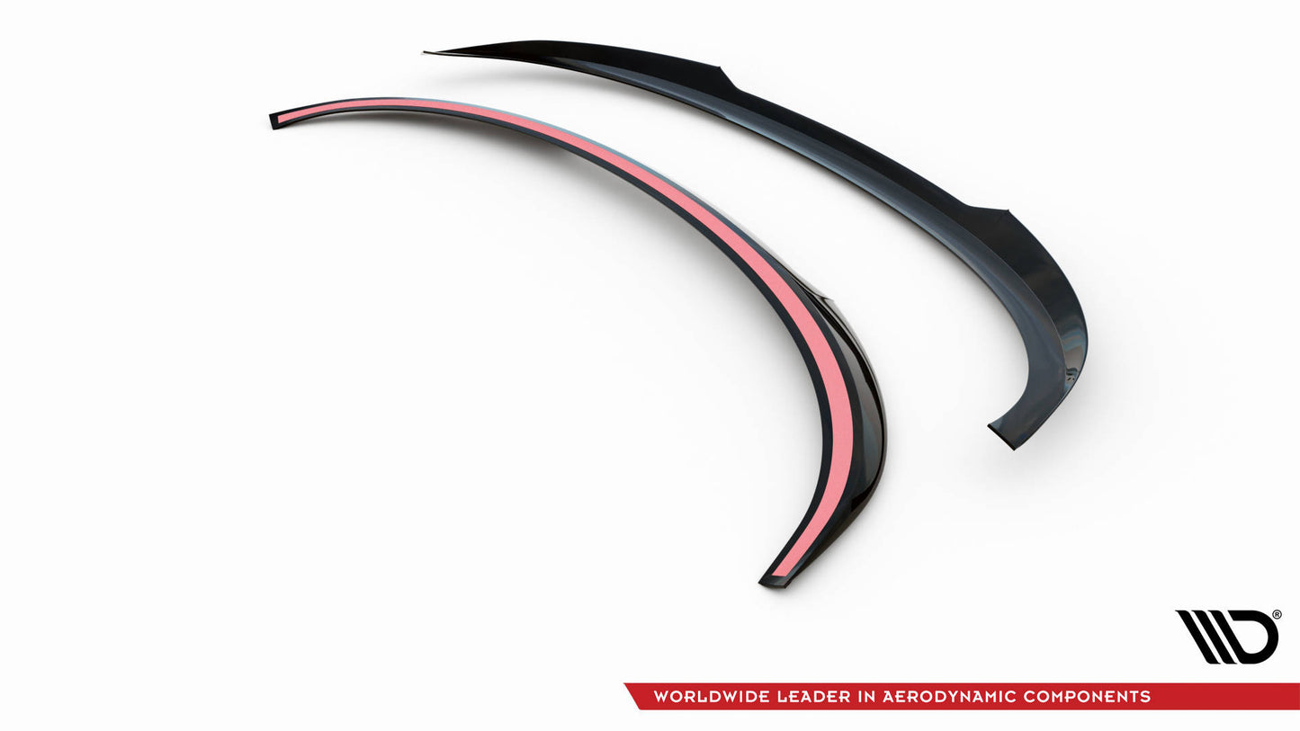 Maxton Spoiler CAP für Audi Q4 e-tron Sportback Mk1 schwarz Hochglanz