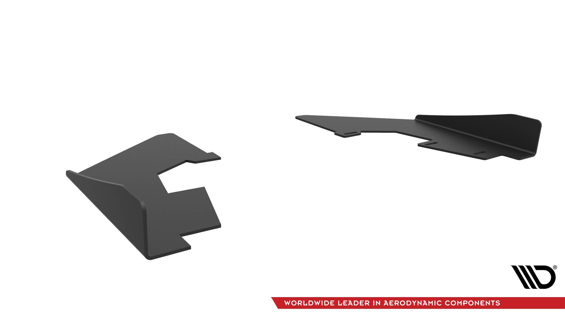 Maxton Hintere Seiten Flaps für Audi S3 Limousine 8V schwarz Hochglanz