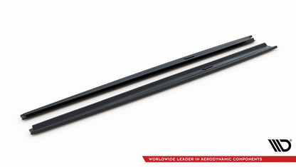 Maxton Seitenschweller Ansatz für Jaguar XE R-Dynamic X760 Facelift schwarz Hochglanz