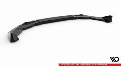 Maxton Front Ansatz V.3 für BMW 2 Coupe M-Paket / M240i G42 schwarz Hochglanz