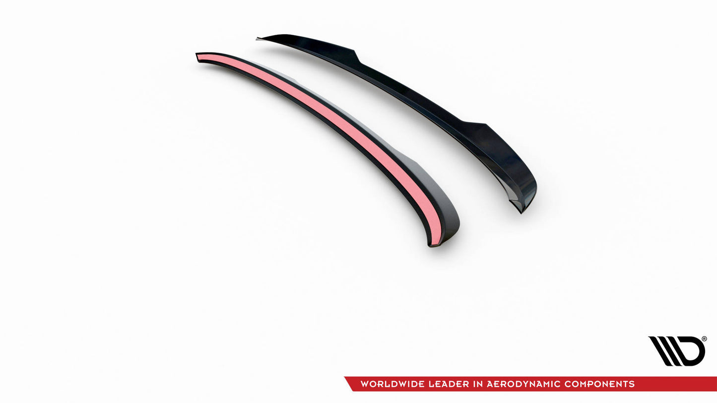 Maxton Spoiler CAP für Hyundai I20 Mk2 Facelift schwarz Hochglanz