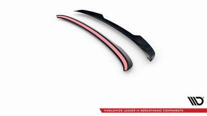 Maxton Spoiler CAP für Hyundai I20 Mk2 Facelift schwarz Hochglanz