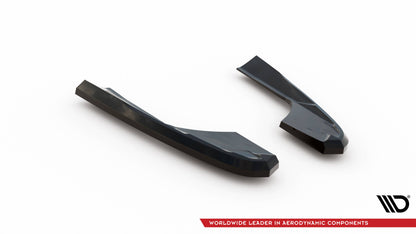 Maxton Heck Ansatz Flaps Diffusor V.2 für Audi RS3 Limousine 8V Facelift schwarz Hochglanz