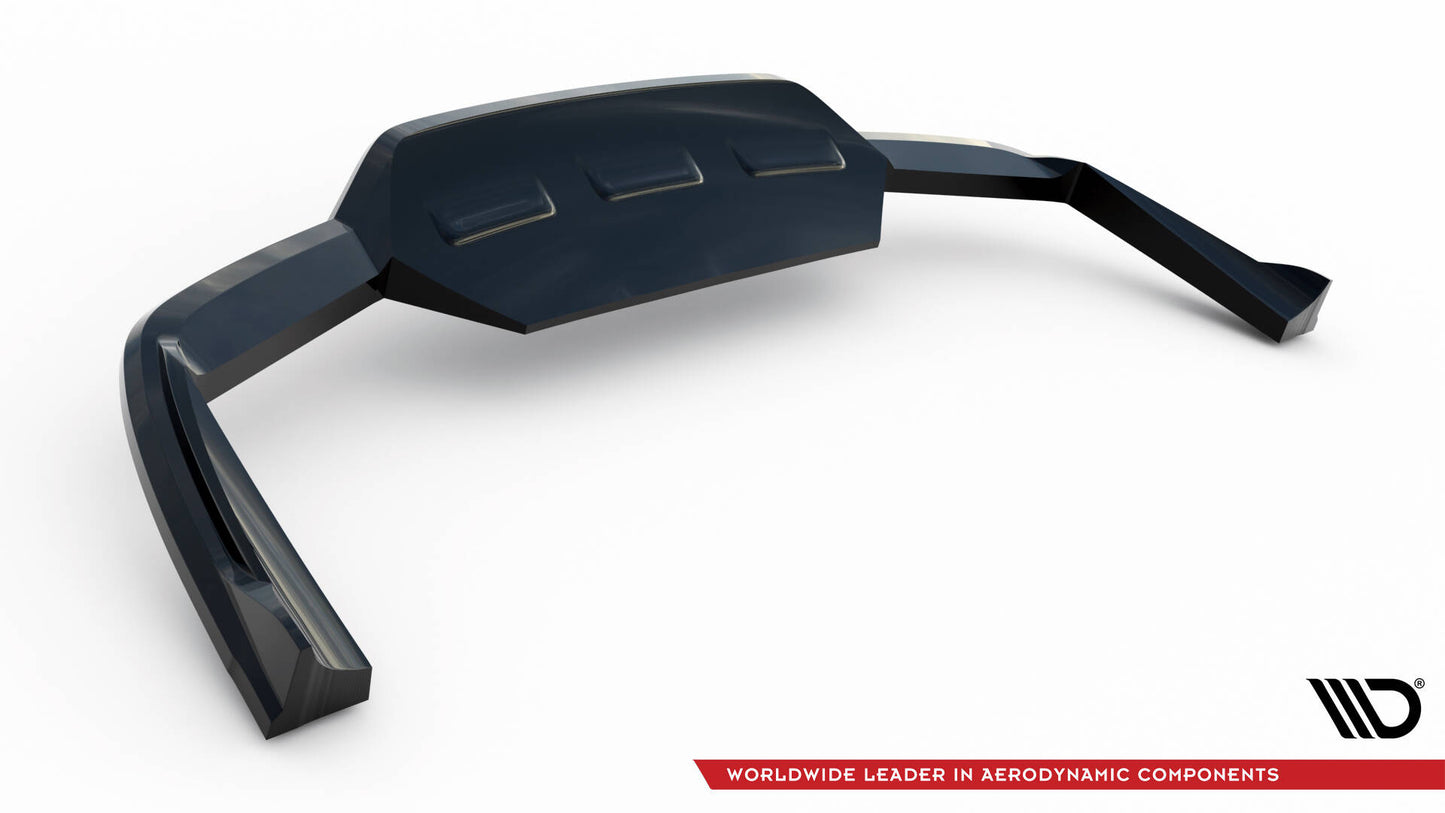 Maxton Mittlerer Diffusor Heck Ansatz DTM Look für Bentley Bentayga Mk1  schwarz Hochglanz