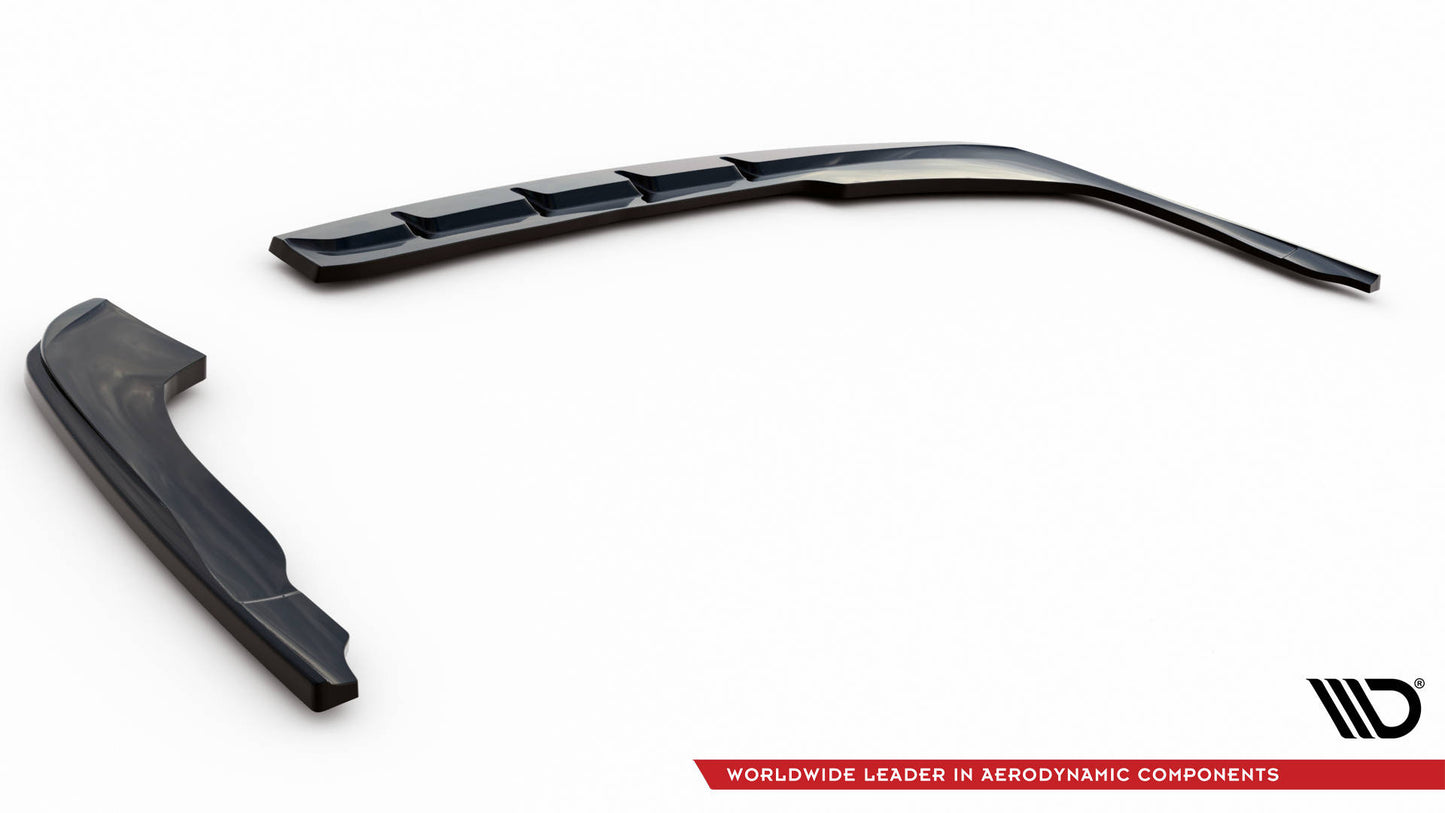 Maxton Heck Ansatz Flaps Diffusor V.1 für Kia Optima Mk4 Facelift schwarz Hochglanz